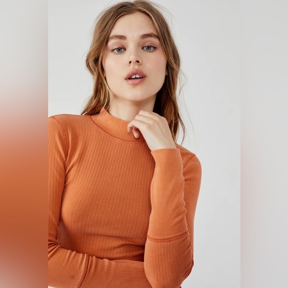 NWT Free People The Rickie Top In Spanish Chesnut - Picture 4 of 5